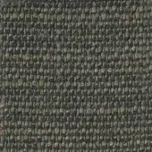 Charcoal gray woven fabric sample with beige speckles, exhibiting a dense, irregular texture and subtle knotted details; textile swatch h 619.